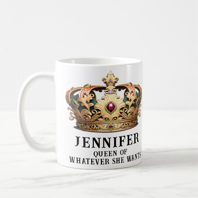 Funny Royal Queen Mug (Left)