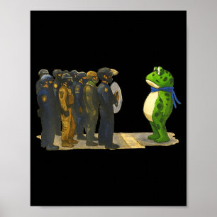 Funny Rtland Frog Shirt Meme Retro Vintage Style G Poster