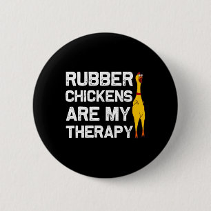Funny Rubber Chicken Gift Men Women Rubber Chicken 2 Inch Round Button