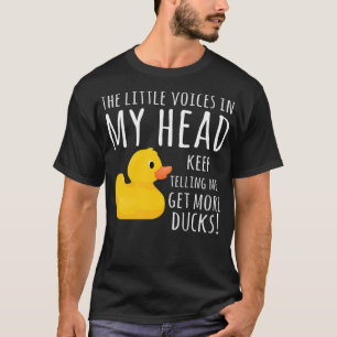 Funny Rubber Duck Little Voices in my watercolor p T-Shirt