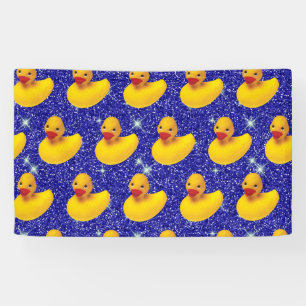 Funny Rubber Ducks Yellow Duckie Farm Animal Lover Banner