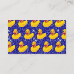 Funny Rubber Ducks Yellow Duckie Farm Animal Lover Business Card<br><div class="desc">A rubber duck is a duck-shaped toy that children often use in bathtubs and swimming pools to play and have fun while bathing. If you are one of those who had and still loves these little animals,  this design is for you.</div>