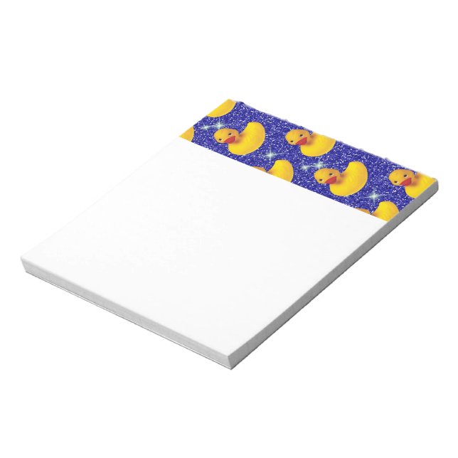 Funny Rubber Ducks Yellow Duckie Farm Animal Lover Notepad (Rotated)