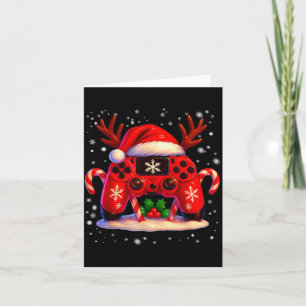Funny Rudolph Game Controller Christmas Xmas Boy K Card