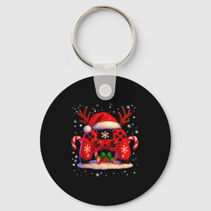 Funny Rudolph Game Controller Christmas Xmas Boy K Keychain