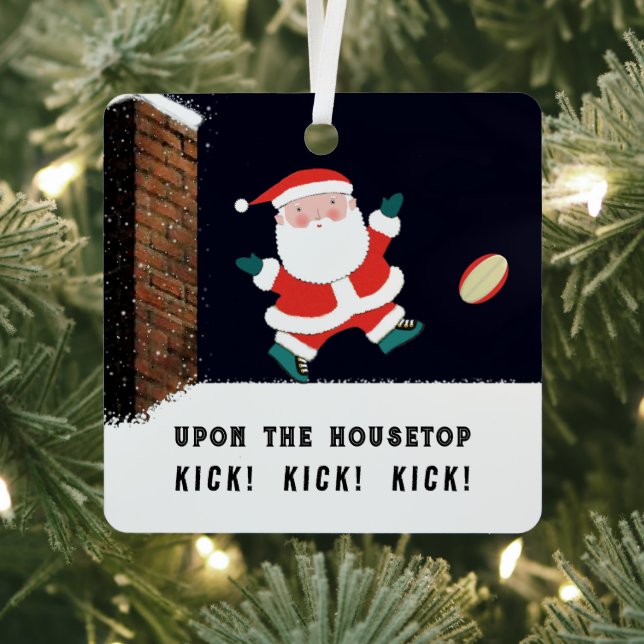 Funny Rugby Collectable Ceramic Ornament (Insitu)