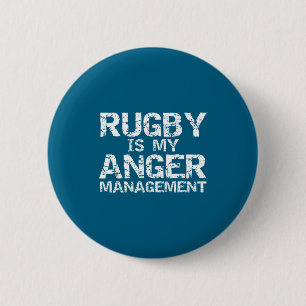 Funny Rugby Quote Vintage Gift Rugby Is My Anger M 2 Inch Round Button