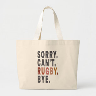 Funny Rugby Weekender ,for Rugby Mom,Gift Idea for Large Tote Bag