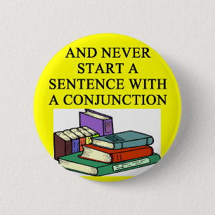 funny rules for writers 2 inch round button