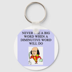 funny rules for writers keychain