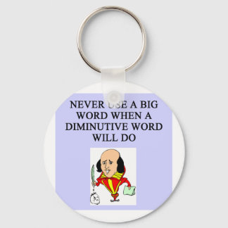 funny rules for writers keychain