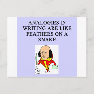 funny rules for writers postcard