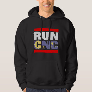 FUNNY RUN CNC MACHINIST ENGINEER MECHANIC OPERATOR HOODIE