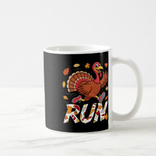 Funny Run Running 5k Race Turkey Trot Thanksgiving Coffee Mug