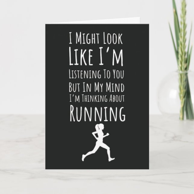 Funny Runner Card (Front)