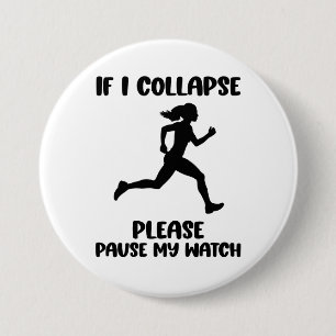 Funny Runner’s Life Quote 3 Inch Round Button