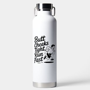 Funny Runner Sports Flask Water Bottle