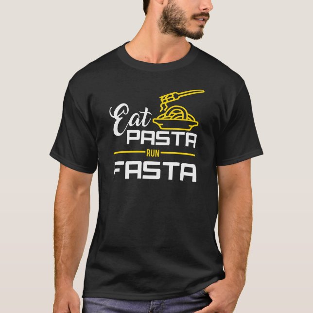 Funny Runners T-Shirt - Eat Broute Run Faste (Devant)