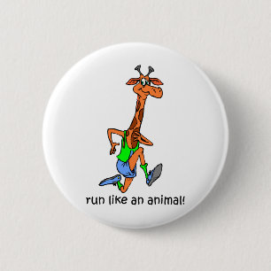 Funny running 2 inch round button