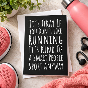 Funny Running Athlete Card