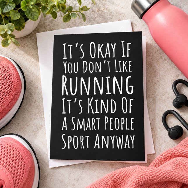 Funny Running Athlete Card (Creator Uploaded)