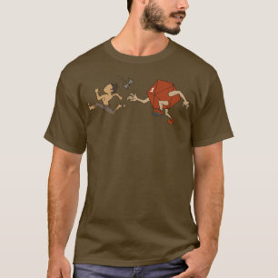 Funny Running Barbarian from Critical Fail D20 Dic T-Shirt