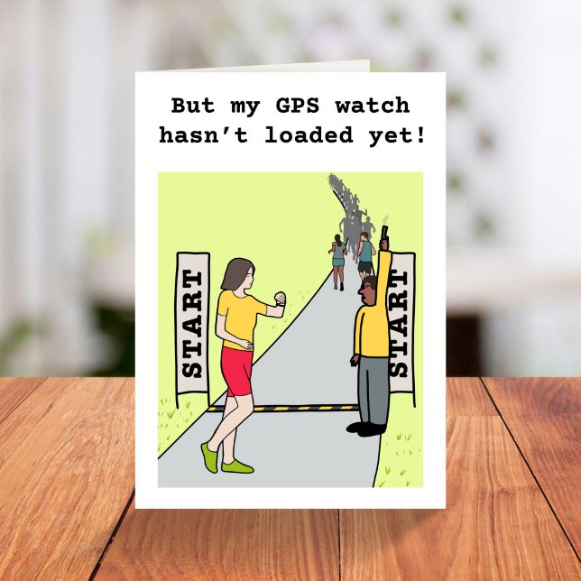 Funny running birthday card for runner (Creator Uploaded)