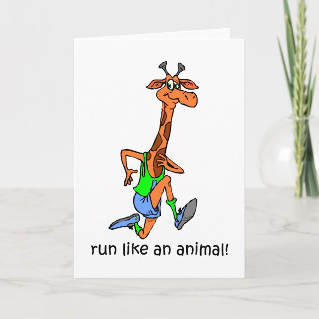 Funny running card (Front)