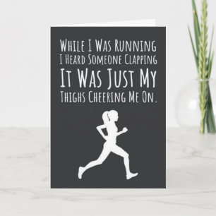 Funny Running Cards Cross Country Runner Sports XC
