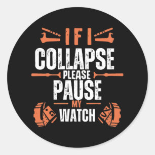 Funny-running Classic Round Sticker