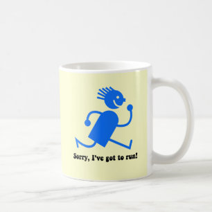 Funny running coffee mug
