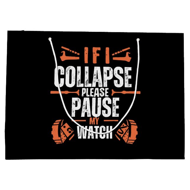 Funny-running Large Gift Bag (Back)