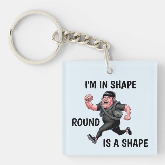 Funny Running Man Keychain (Front)