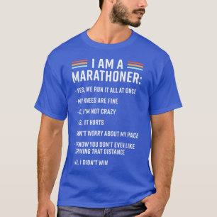 Funny Running Marathon Runner Coach I Am A Maratho T-Shirt