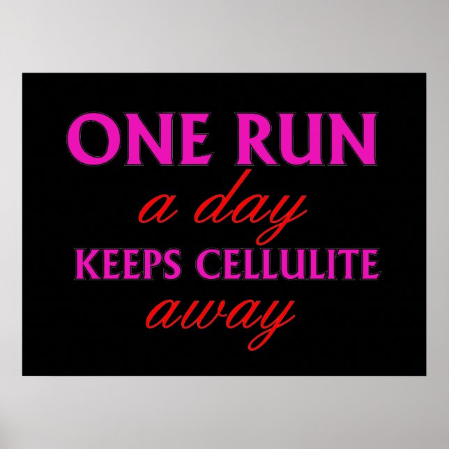 Funny Running Quote - Motivational Fitness Posters (Front)