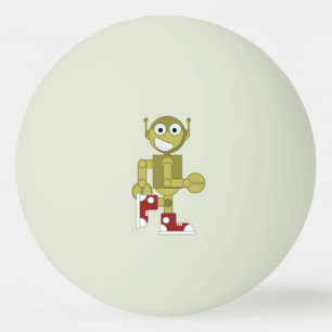 Funny Running Robot  ping pong ball