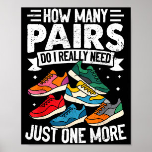 Funny Running Shirt For Men Women Runner Marathon  Poster