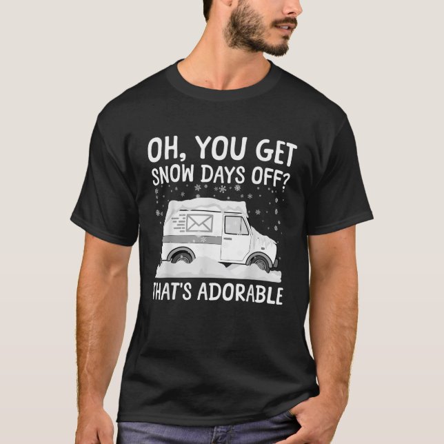 Funny Rural Mail Carrier Design For Men Women Rura T-Shirt (Front)