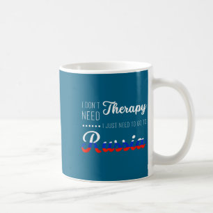 Funny Russia Summer Vacation Travel Souvenir Quote Coffee Mug
