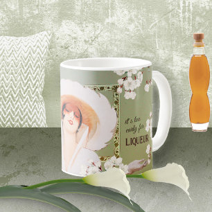 Funny Rustic Vintage Liqueur Mom's Green Coffee Mug