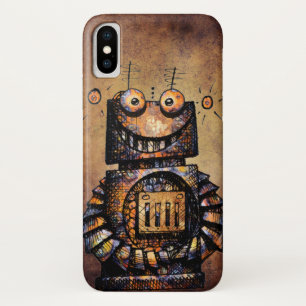 Funny Rusty Steampunk Robot Case-Mate iPhone Case