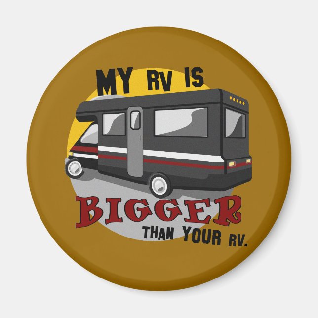 Funny RV Camping Magnet (Front)