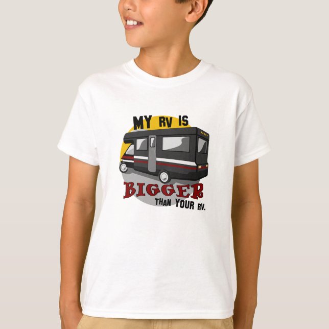 Funny RV Camping T-Shirt pour enfants (Devant)