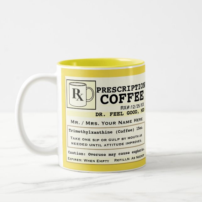 Funny RX Coffee Mug (Left)