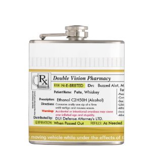 Funny RX Hip Flask