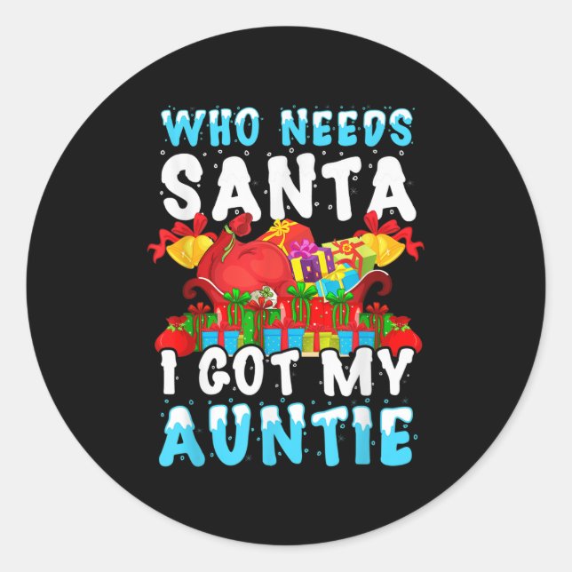 Funny S For New Aunts From Nieces And Nephews Quot Classic Round Sticker (Front)