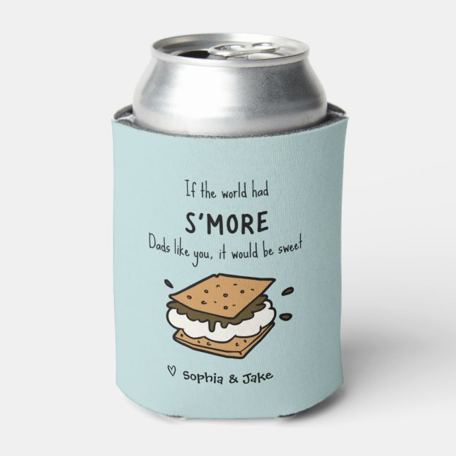 Funny S’more Pun  Can Cooler (Can Front)