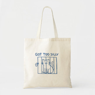 Funny Sac fourre-tout Chat - Obtenu Trop Silencieu