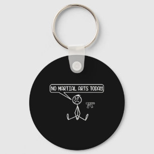 Funny Sad Stickman Karate Taekwondo Jiu-Jitsu Keychain