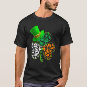 Funny Saint Patrick S Day Zoo Keeper Shamrock Hat  T-Shirt